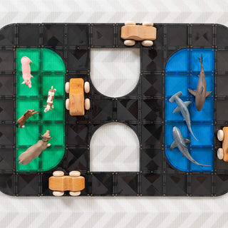 Connetix Magnetic Tiles 48 Piece Roads Creative Pack