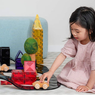 Connetix Magnetic Tiles 48 Piece Roads Creative Pack