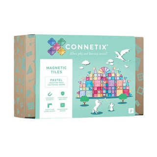 Connetix Magnetic Tiles 120 Piece Pastel Creative Pack