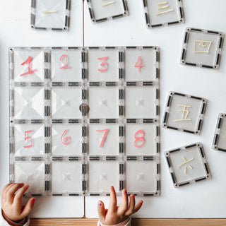 Connetix Magnetic Tiles 2 Piece Base Plate Pack - Clear