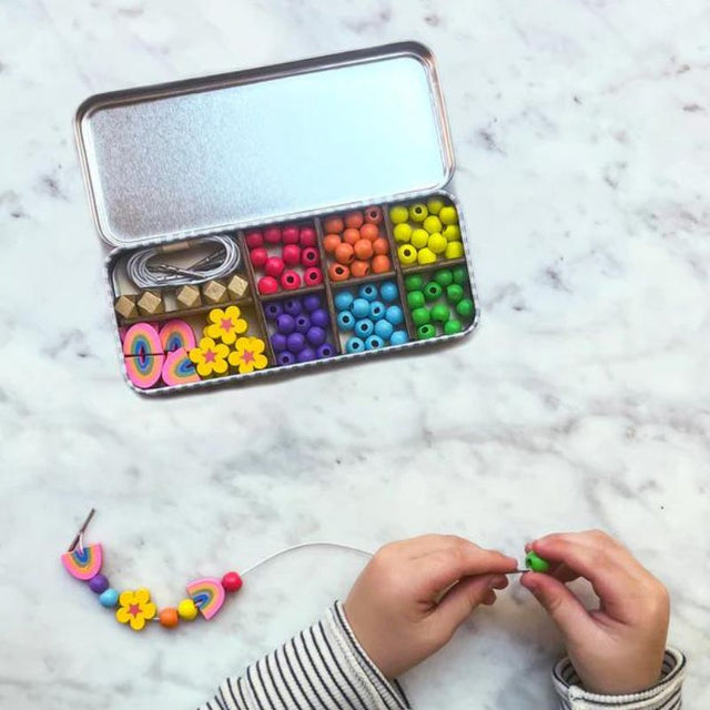 Cotton Twist Bracelet Beading Kit - Rainbow