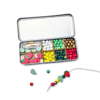 Cotton Twist Bracelet Beading Kit - Strawberry