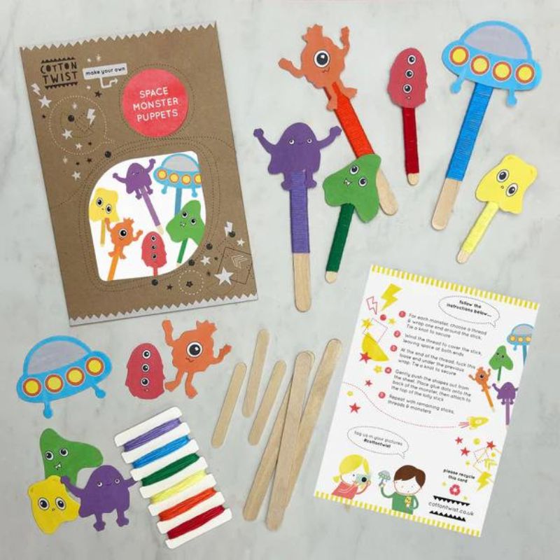 Cotton Twist Make Your Own Monster Space Puppets