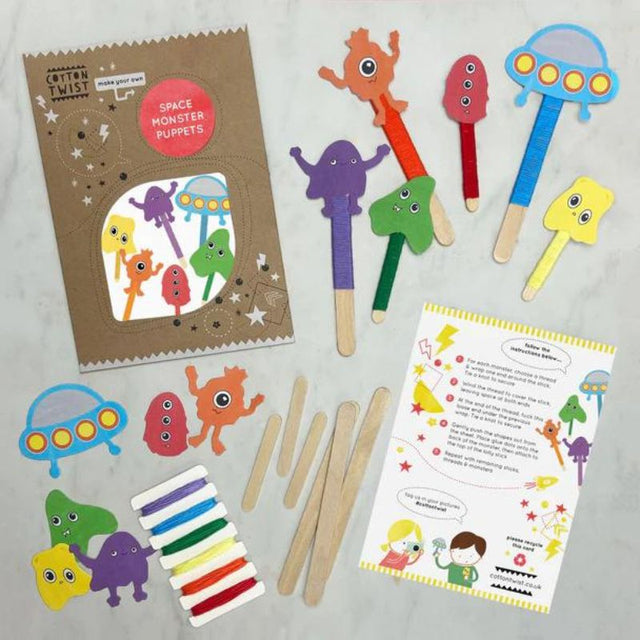 Cotton Twist Make Your Own Monster Space Puppets