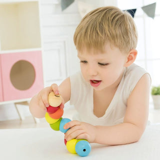 Classic World Wooden Caterpillar Rainbow