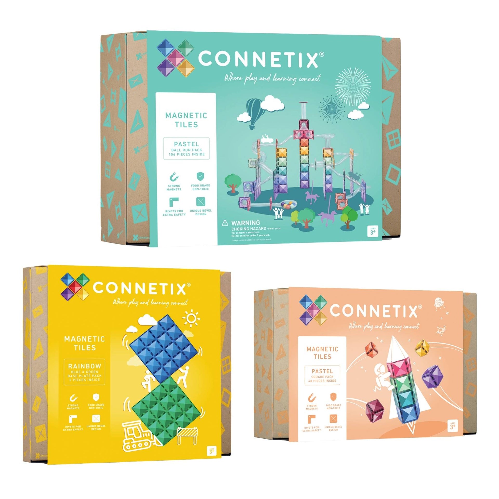 Connetix Pastel Ball Run Bundle