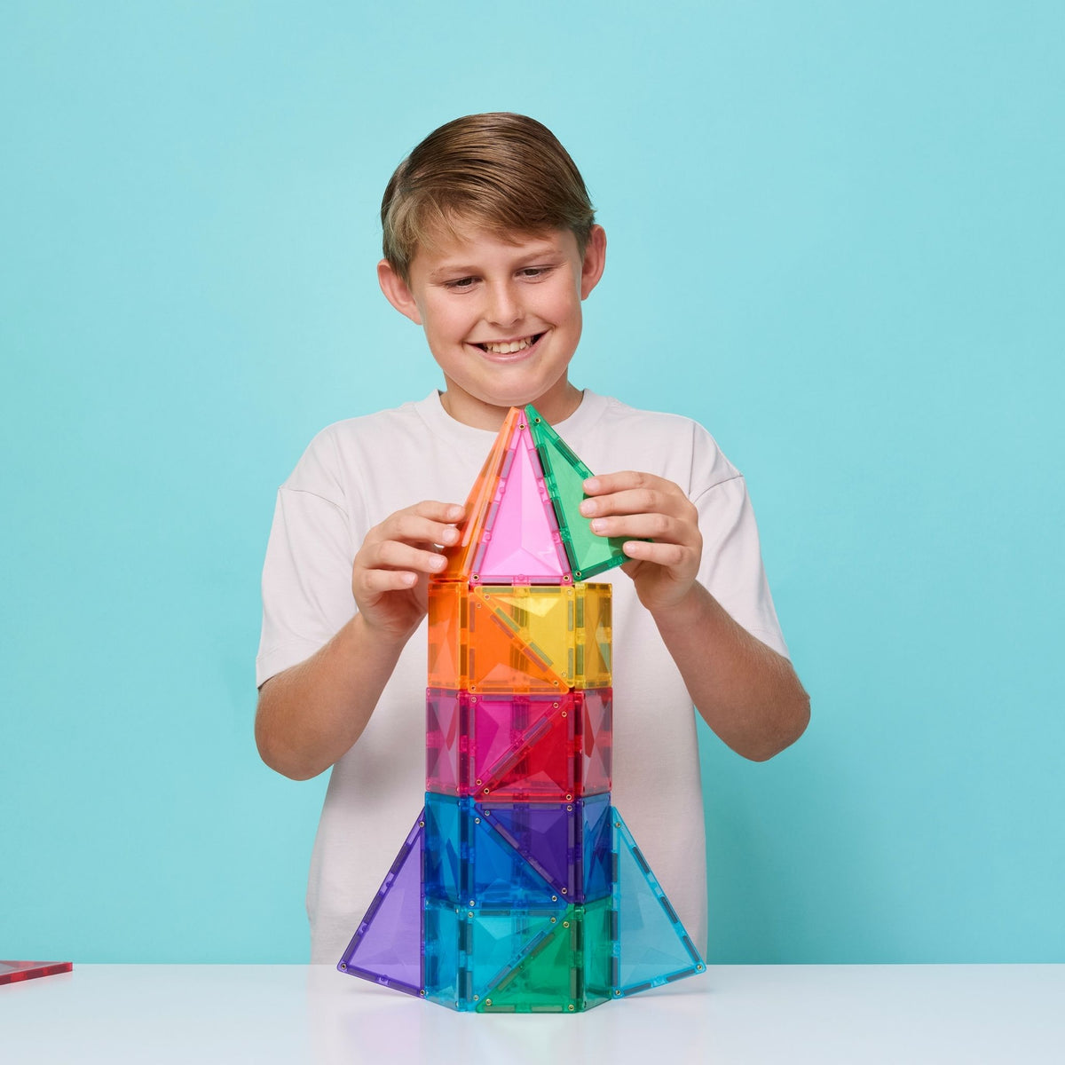 CONNETIX Magnetic Tiles Bright Starter Pack 56 pc