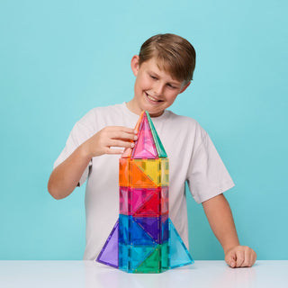 CONNETIX Magnetic Tiles Bright Starter Pack 56 pc