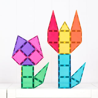 CONNETIX Magnetic Tiles Bright Starter Pack 56 pc