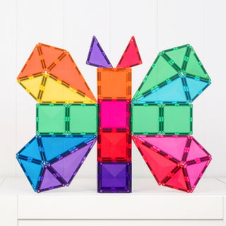 CONNETIX Magnetic Tiles Bright Starter Pack 56 pc