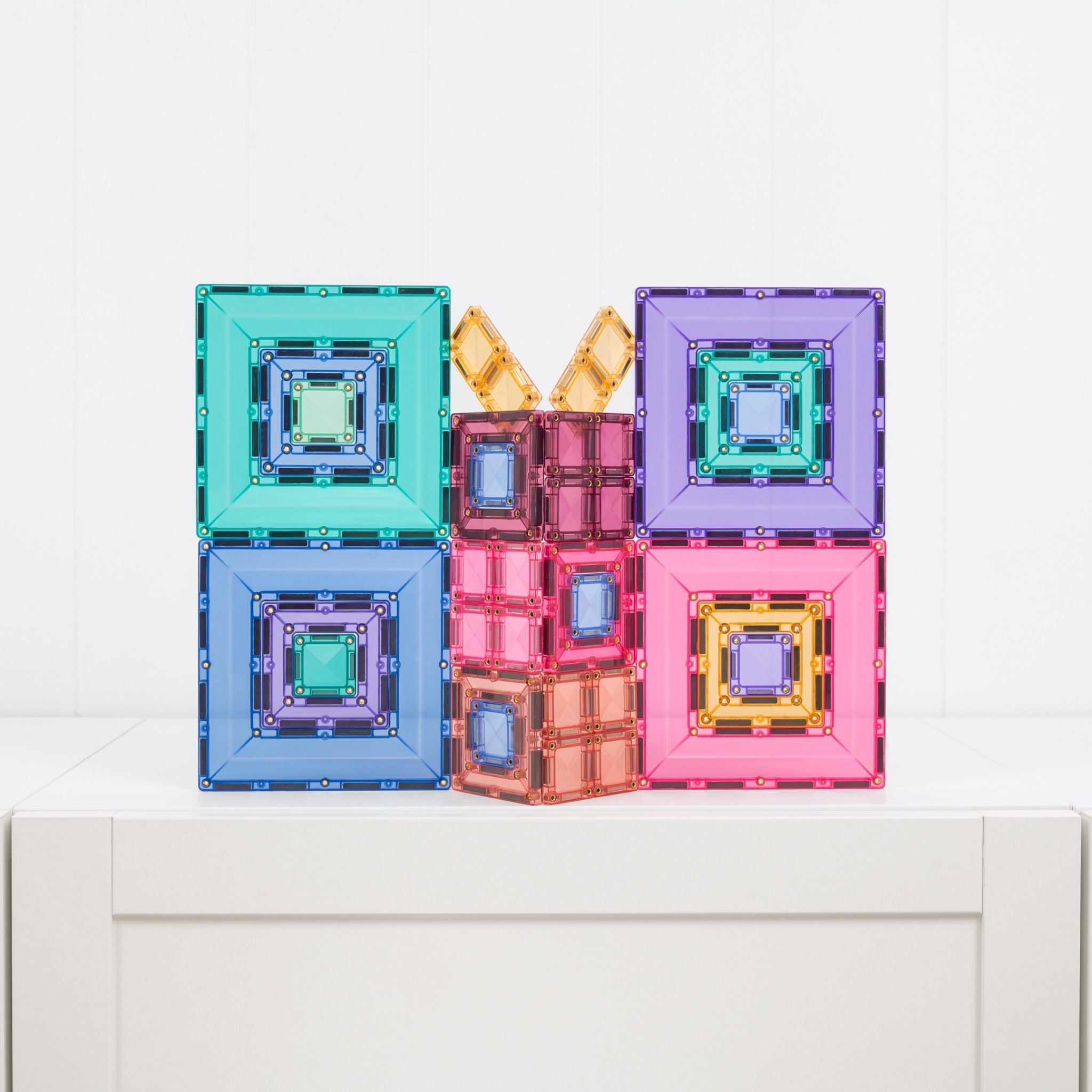Connetix Magnetic Tiles 48 Piece Pastel Portal Pack | The Kid