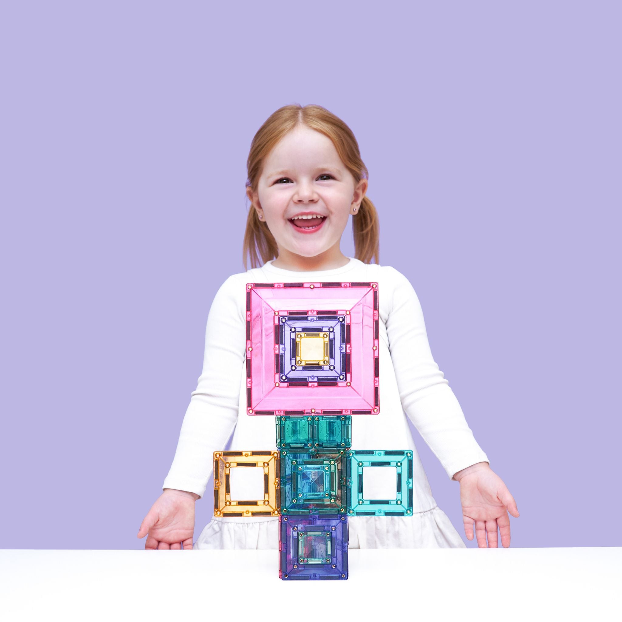 Connetix Magnetic Tiles 48 Piece Pastel Portal Pack | The Kid