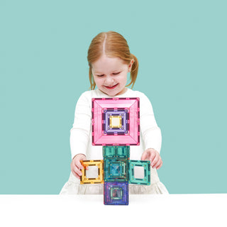 Connetix Magnetic Tiles 48 Piece Pastel Portal Pack
