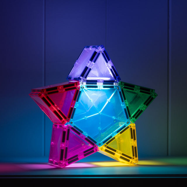 Connetix Magnetic Tiles 28 Piece Light Star Pack