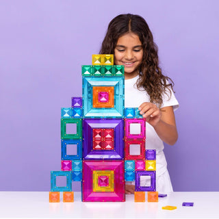 Connetix Magnetic Tiles 48 Piece Bright Portal Pack