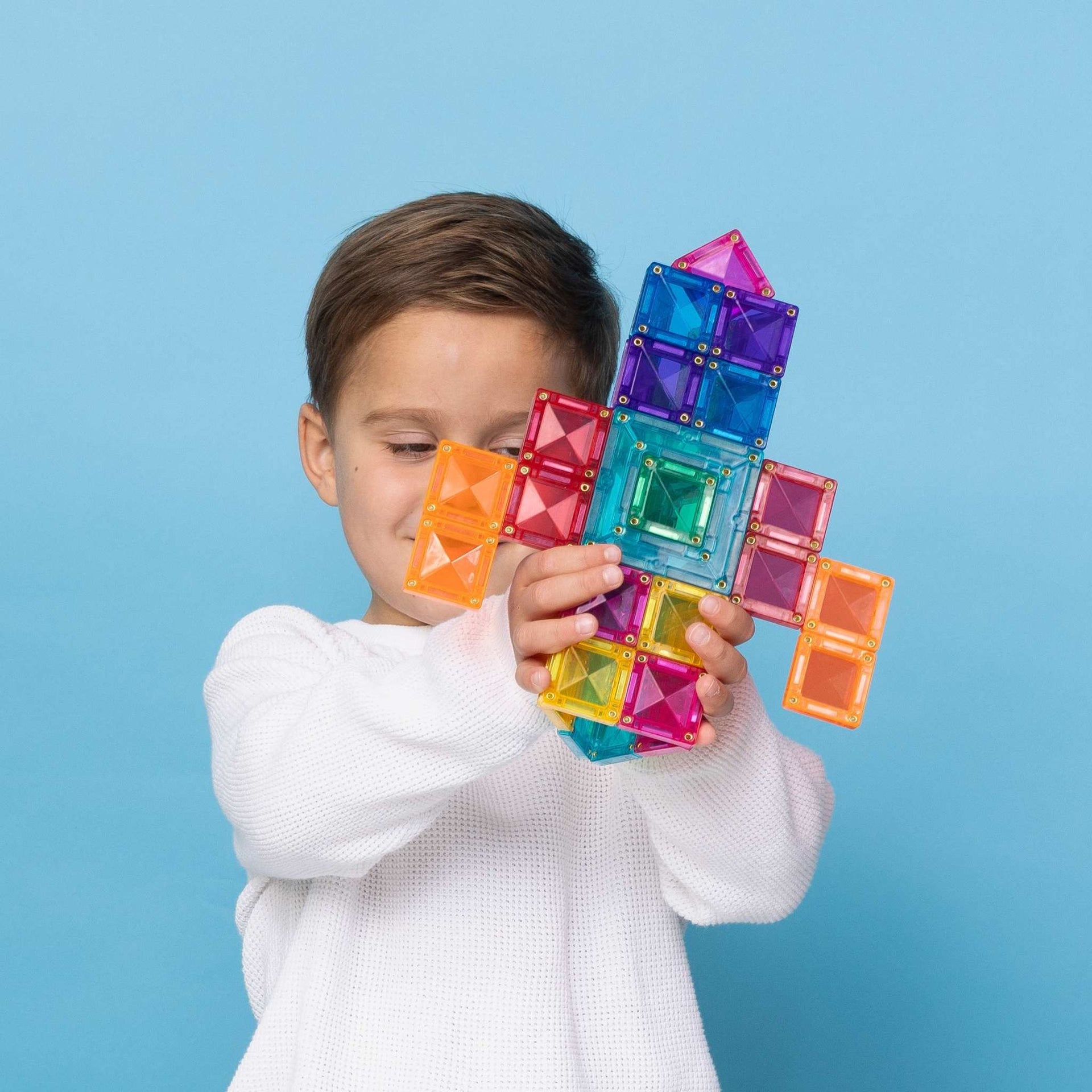 Connetix Magnetic Tiles 48 Piece Bright Portal Pack