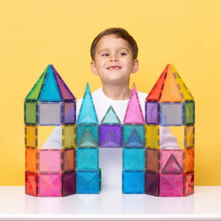 Connetix Magnetic Tiles 48 Piece Castle Glitter Pack