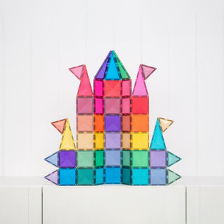 Connetix Magnetic Tiles 48 Piece Castle Glitter Pack