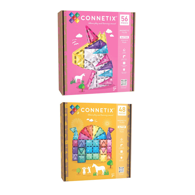 Connetix Unicorn Glitter Land