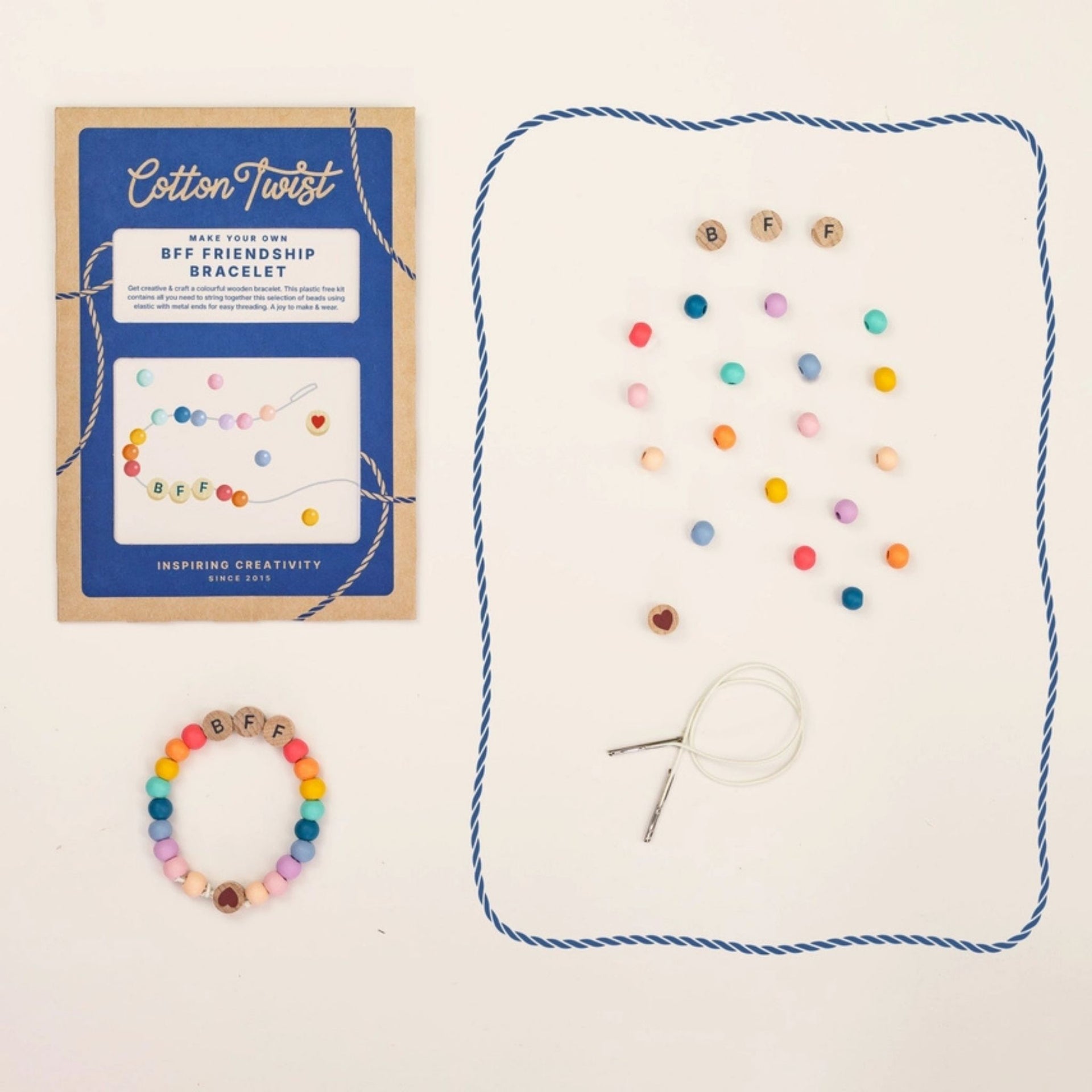Cotton Twist Friendship Bracelet Kit - BFF