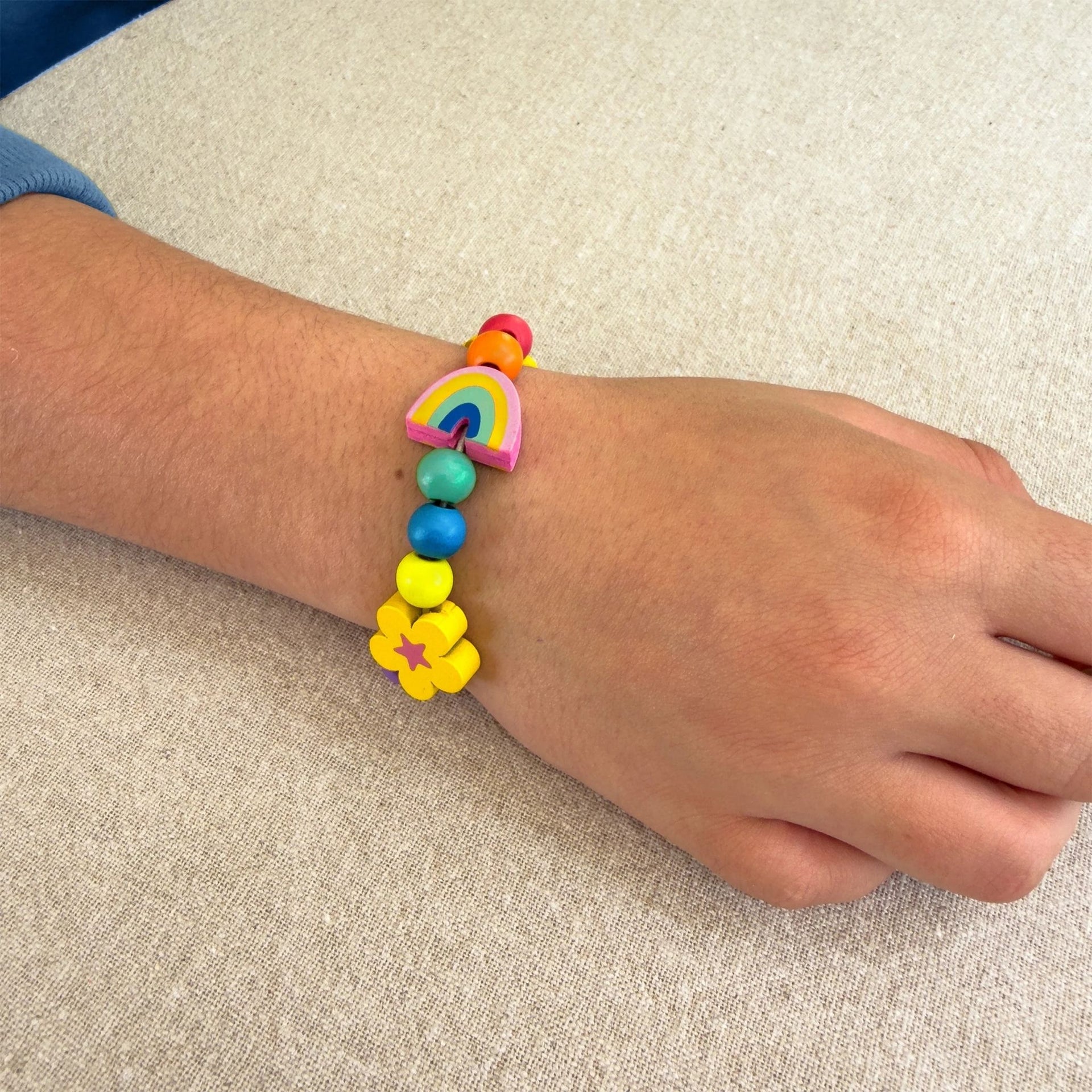 Cotton Twist Bracelet Making Kit - Rainbow Bloom