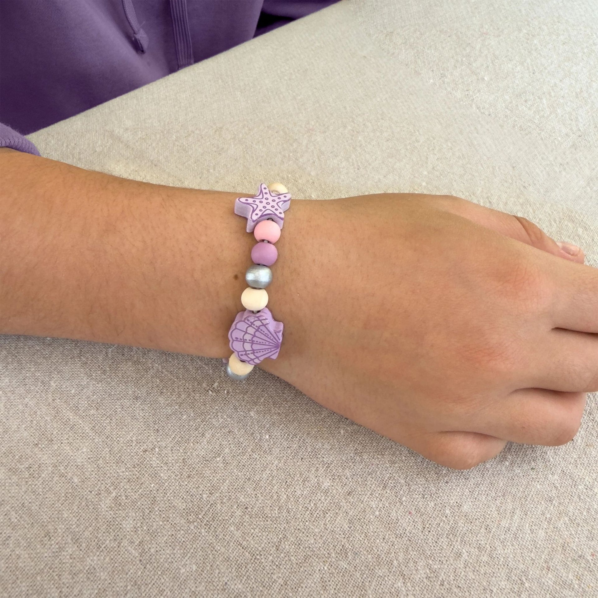 Cotton Twist Bracelet Making Kit - Seashell Treasures