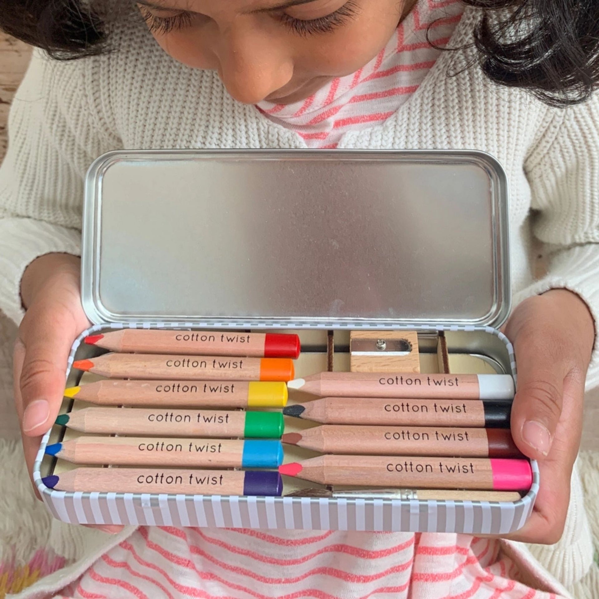 Cotton Twist Jumbo Watercolour Pencils Tin