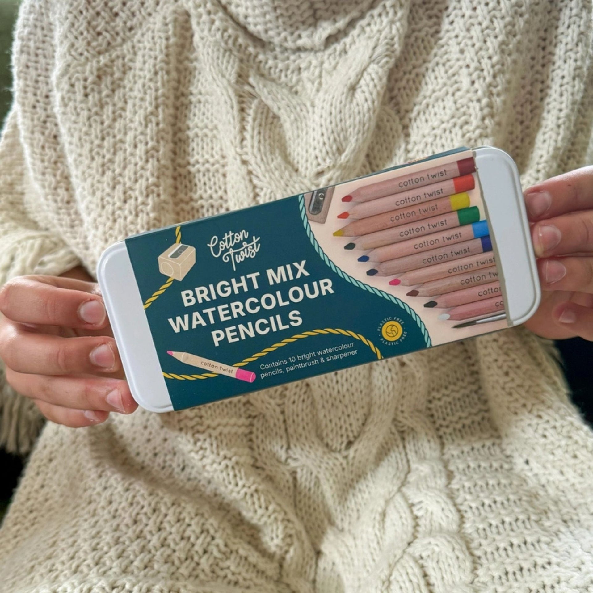 Cotton Twist Jumbo Watercolour Pencils Tin