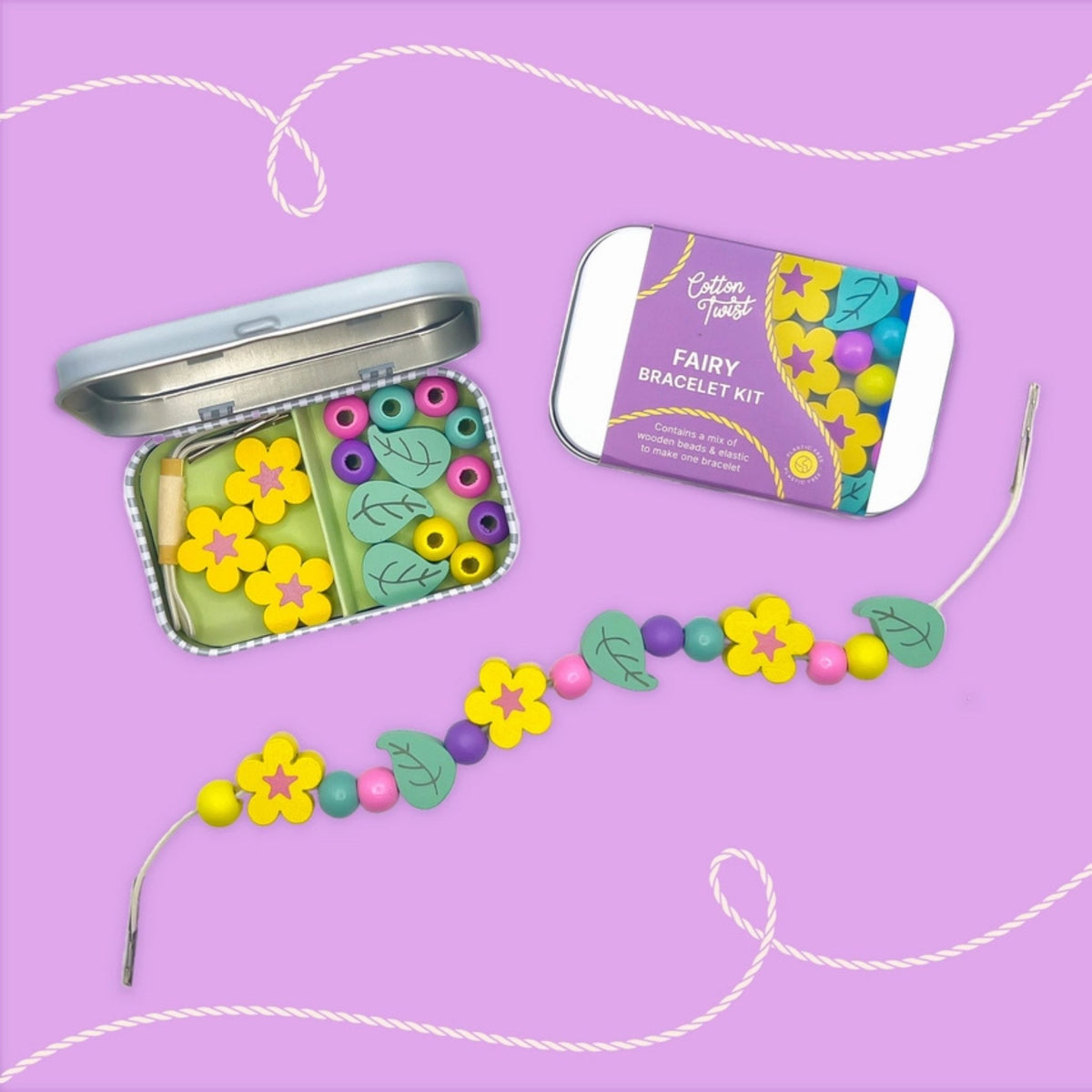 Cotton Twist Fairy Bracelet Gift Tin