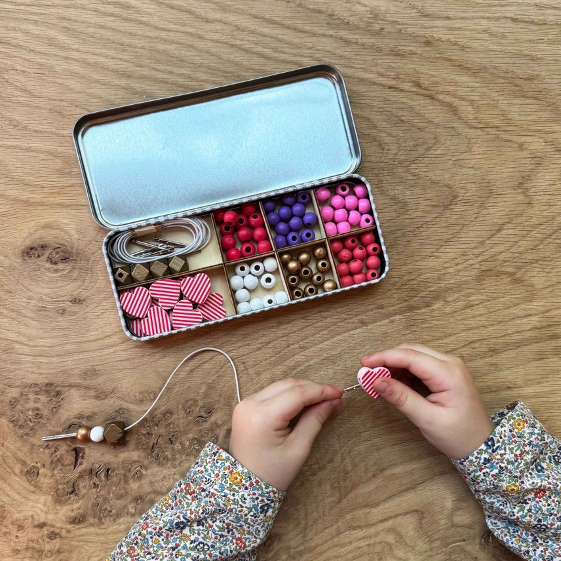 Cotton Twist Love & Hearts Bracelet Bead Kit