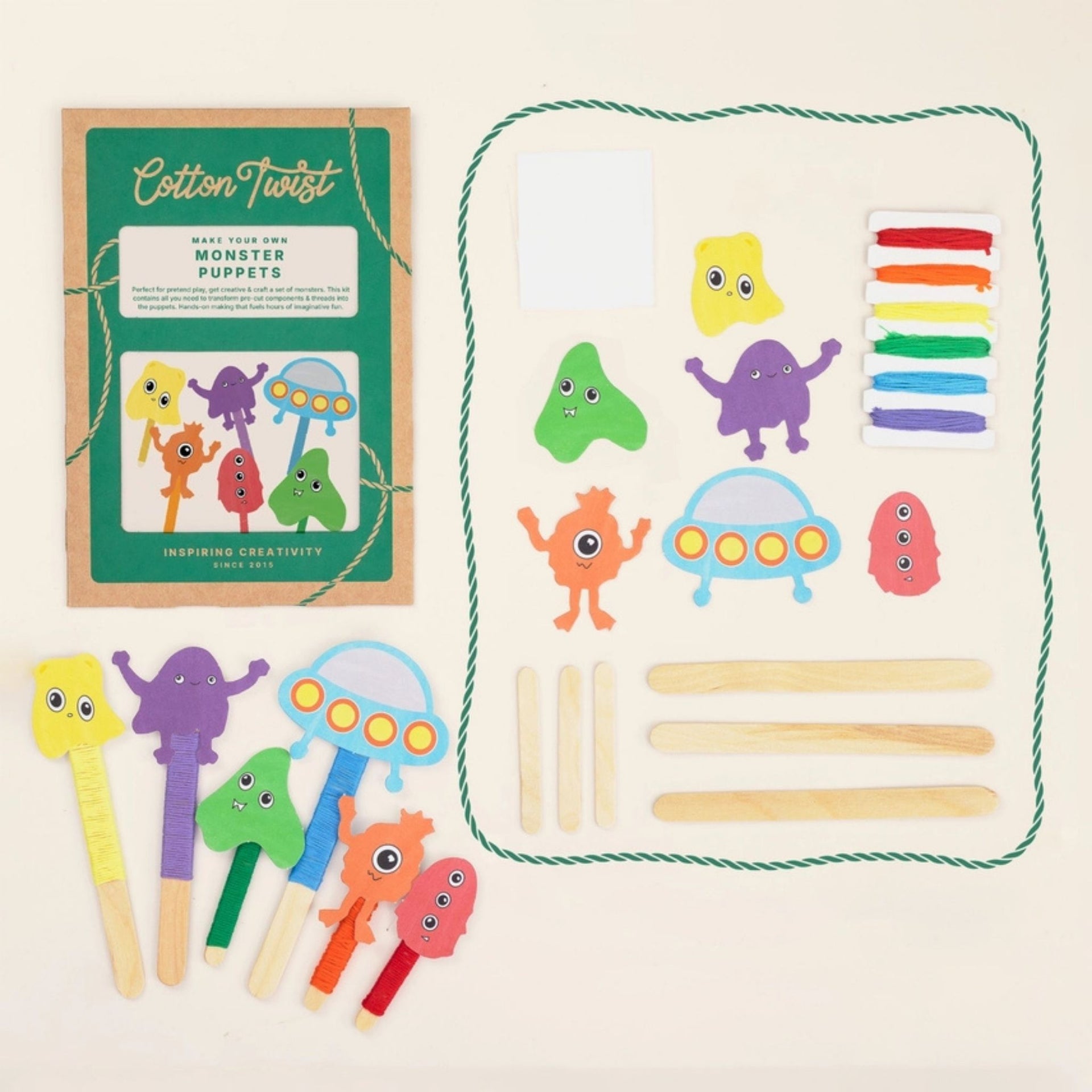 Cotton Twist Make Your Own Monster Space Puppets