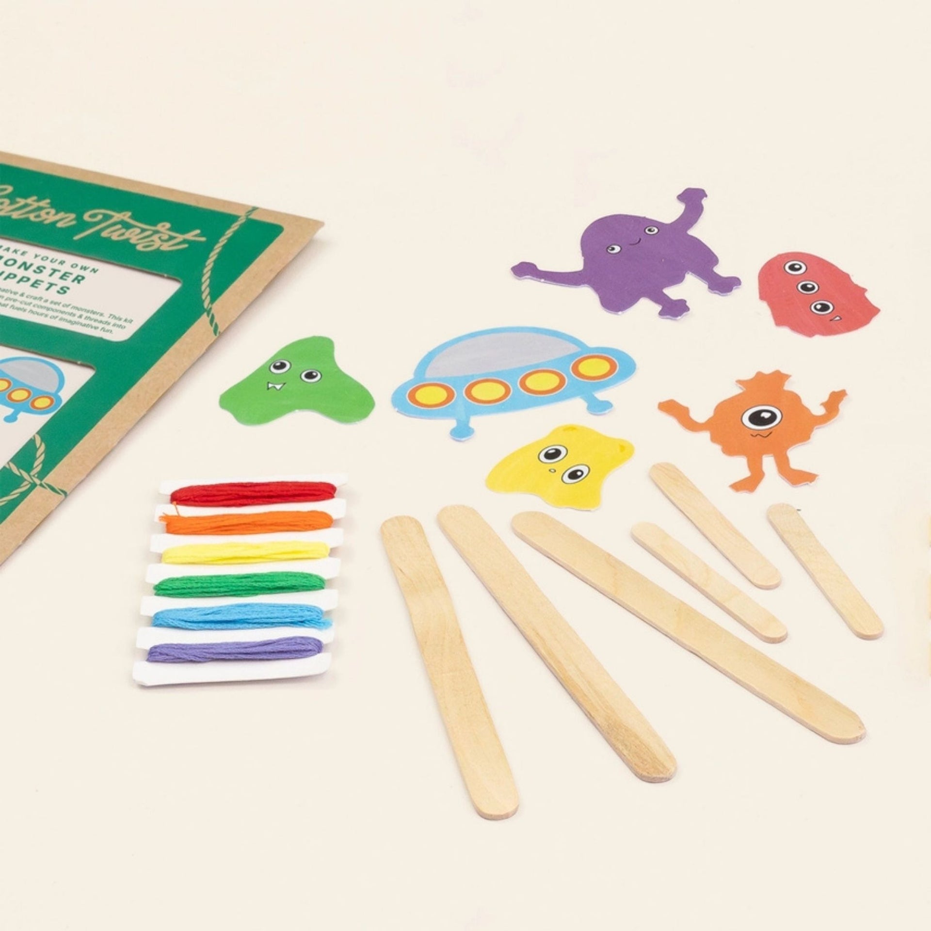 Cotton Twist Make Your Own Monster Space Puppets