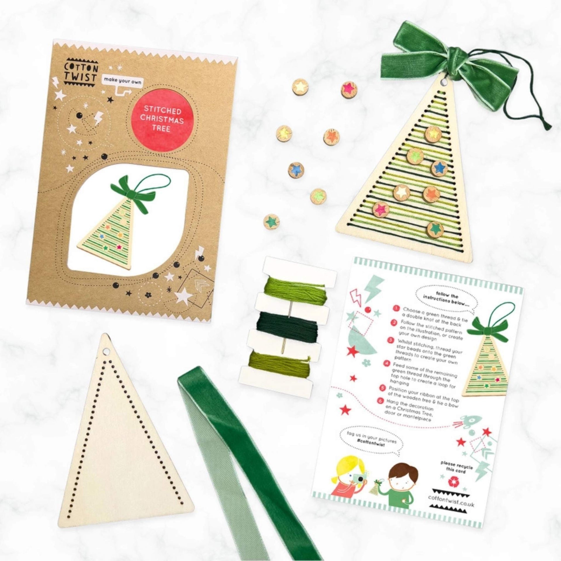 Cotton Twist Make Your Own Stitched Christmas Tree Decoration