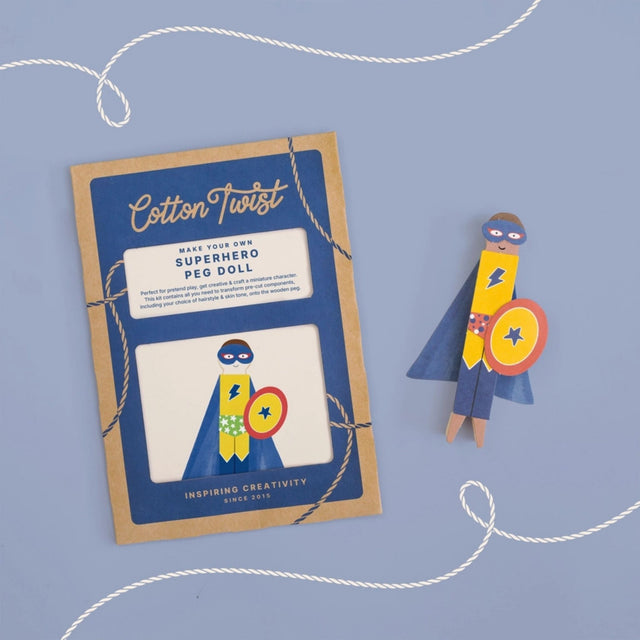 Cotton Twist Make Your Own Superhero Peg Doll