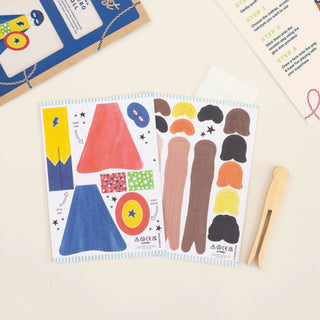 Cotton Twist Make Your Own Superhero Peg Doll