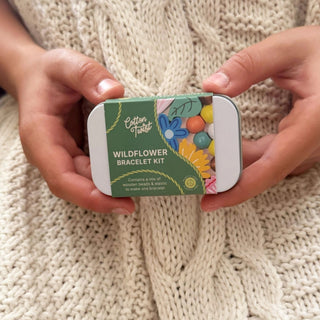Cotton Twist Wildflower Bracelet Gift Tin