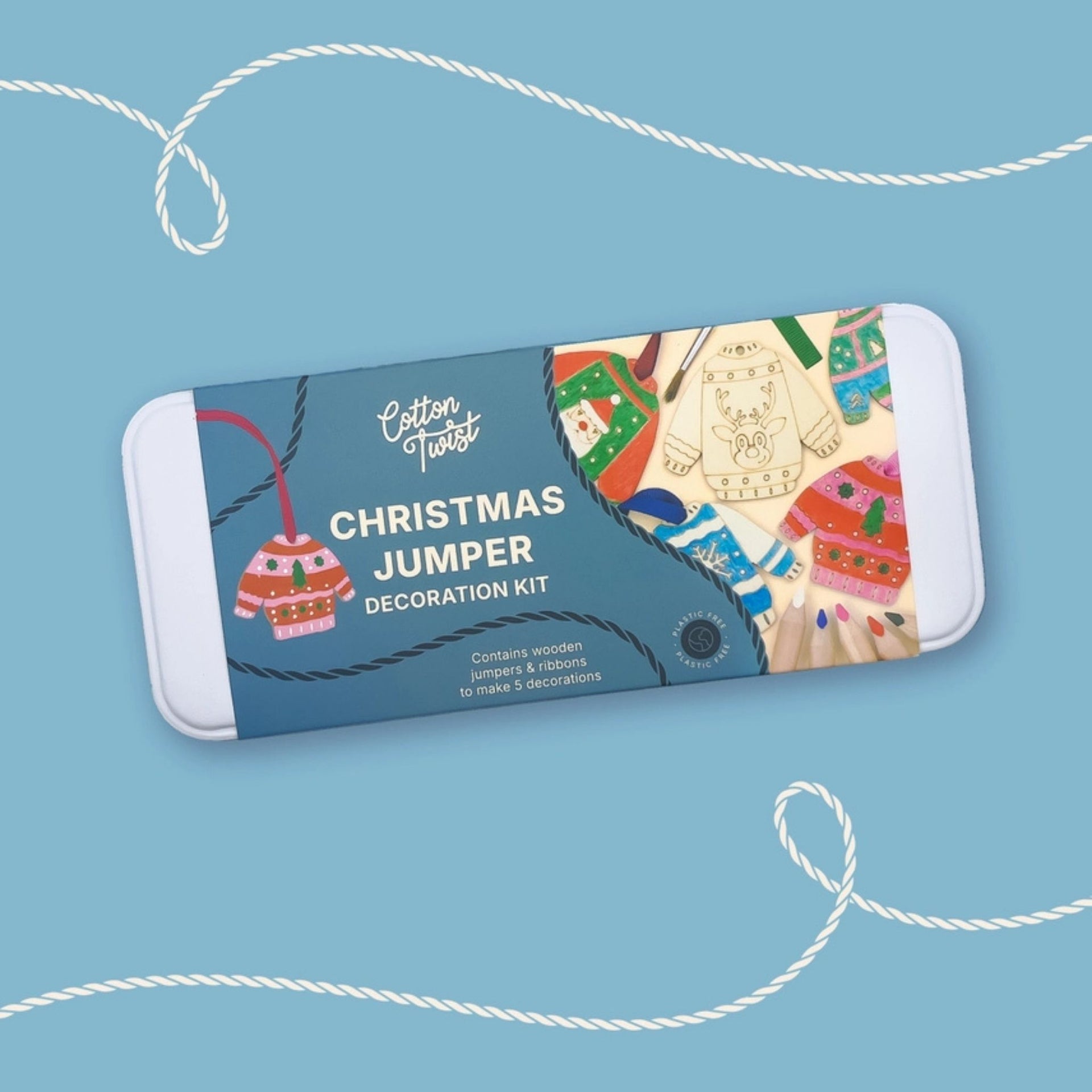 Cotton Twist Christmas Jumper Tree Decoration Kit