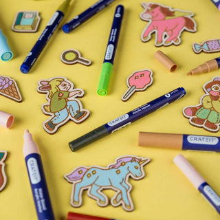 Crateit Nature Markers 1mm - Set of 6