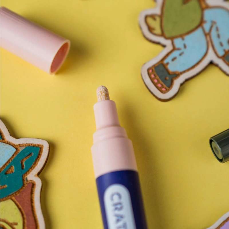Crateit Pastel Markers 1mm - Set of 6