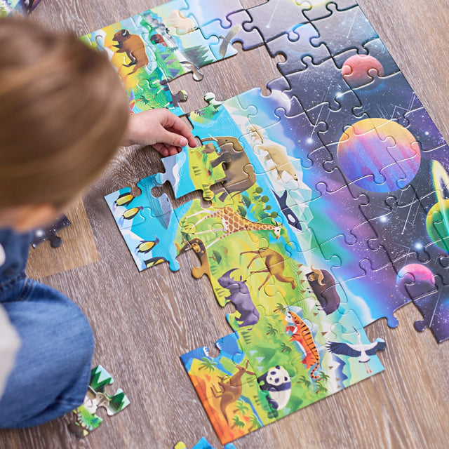 Crocodile Creek Earth & Space Above & Below Puzzle - 60 Piece