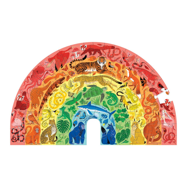 Crocodile Creek Rainbow Animals Puzzle - 100 Piece