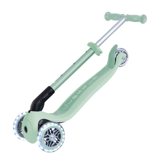 Globber Junior Foldable Lights Ecologic Scooter - Pistachio