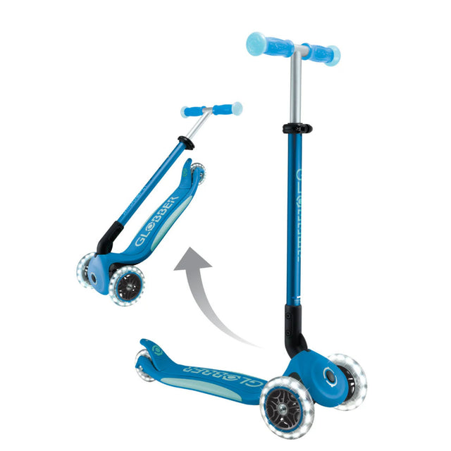 Globber Elite Glow Lights Scooter - Blue