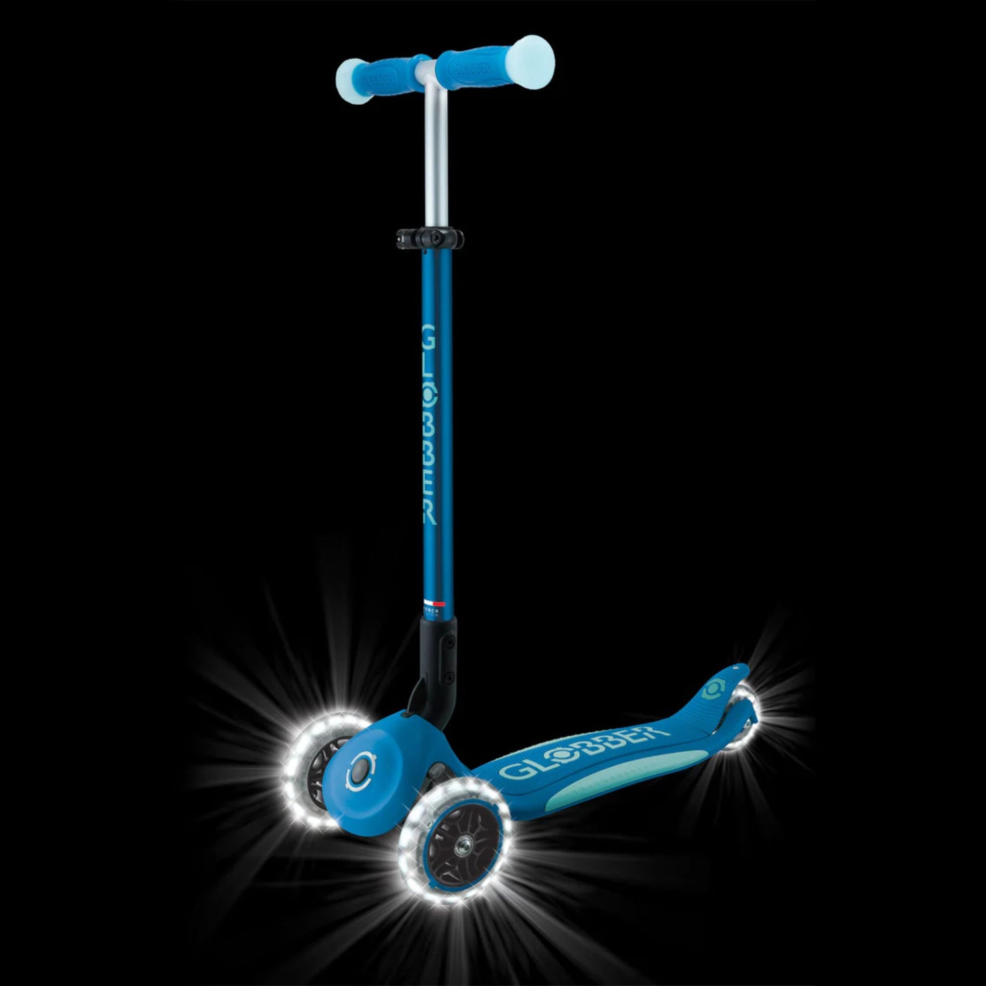 Globber Elite Glow Lights Scooter - Blue