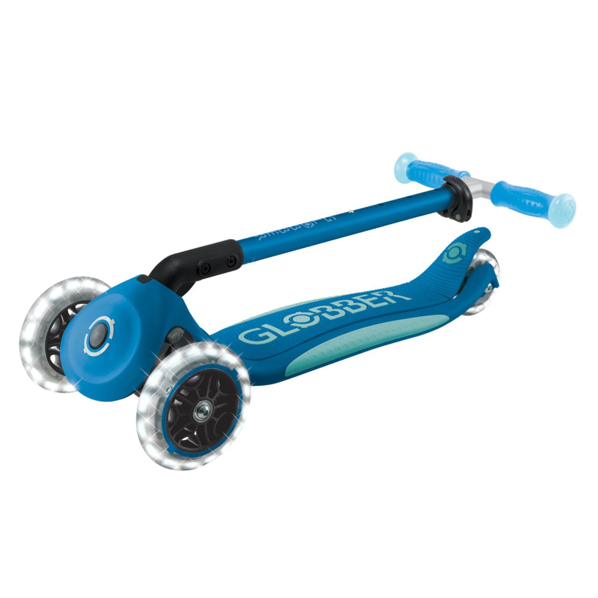 Globber Elite Glow Lights Scooter - Blue