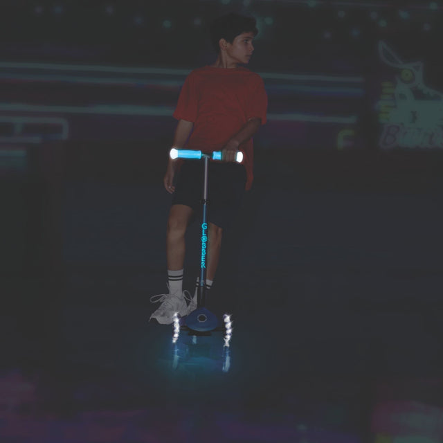 Globber Elite Glow Lights Scooter - Blue