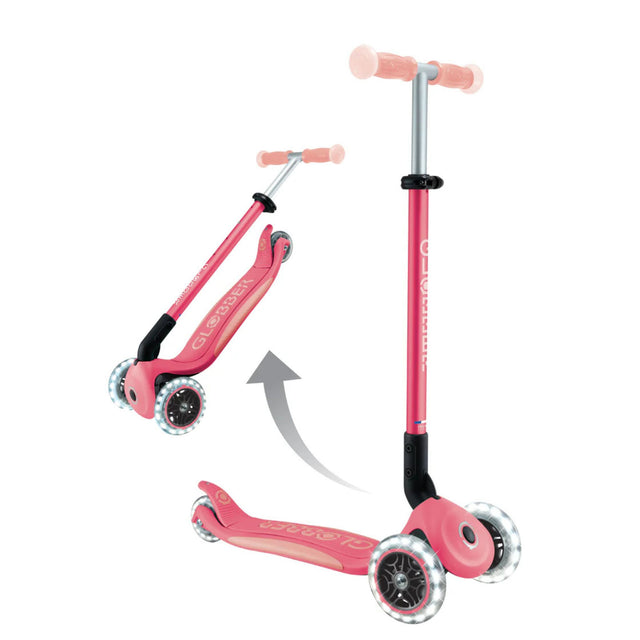 Globber Elite Glow Lights Scooter - Pink