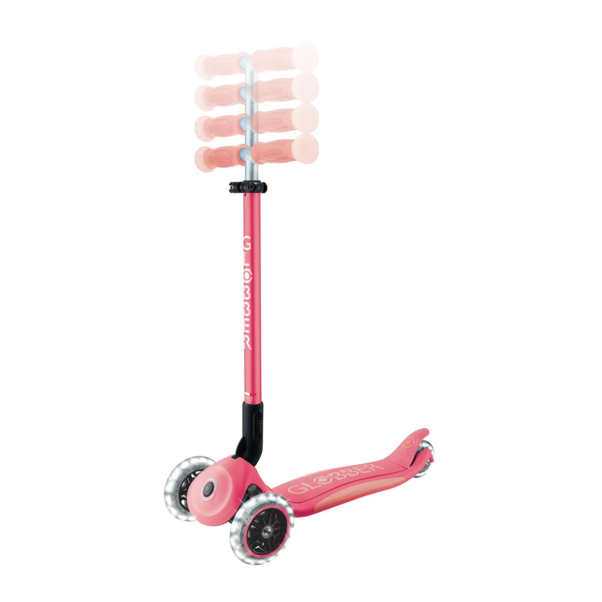 Globber Elite Glow Lights Scooter - Pink