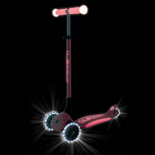Globber Elite Glow Lights Scooter - Pink