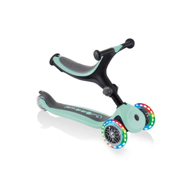 Globber Go Up Foldable Scooter With Lights - Mint